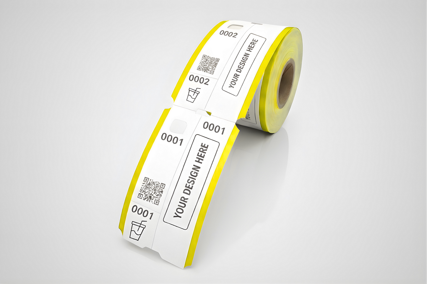 Billetes de guardarropa de 3 partes con impresión - Consultar