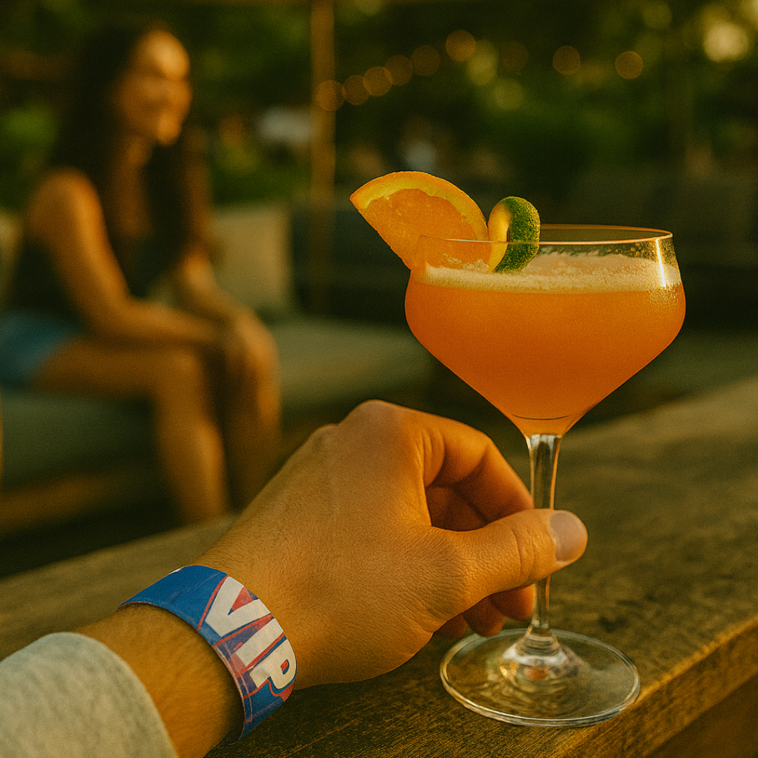 Pulseras de papel impresas en colores
