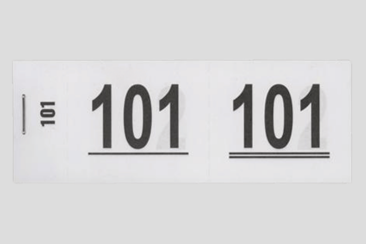 Cloakroom Ticket Booklets Tickets JM Band® 1 White