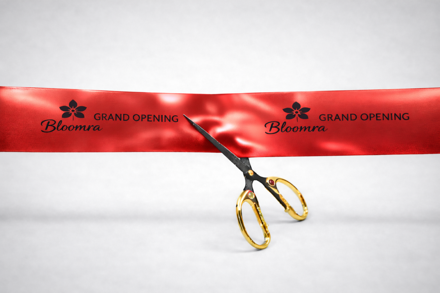 Cinta d'inauguració amb estampat