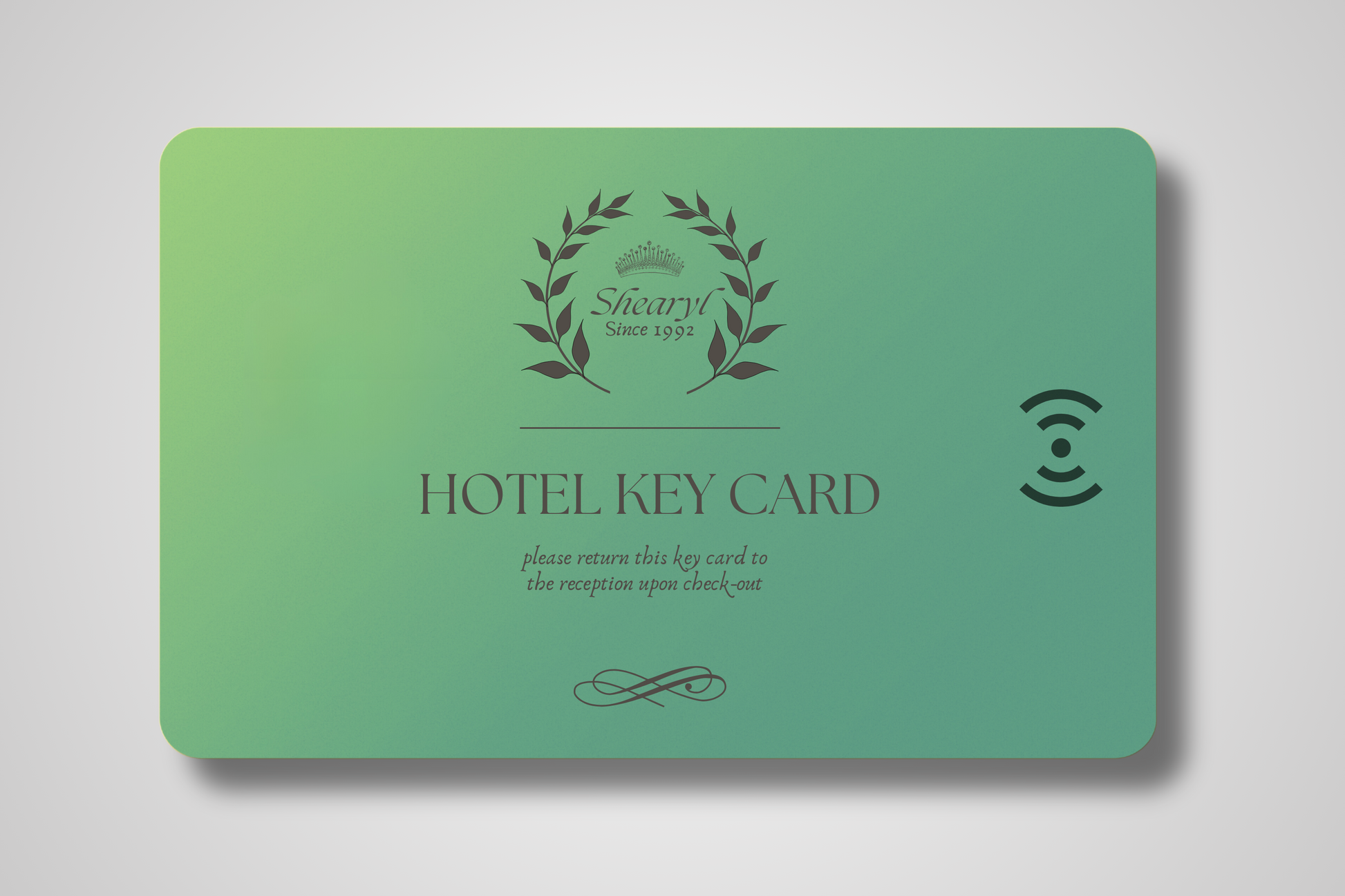 A photo of RFID Card with logo from JM Band®. Purchase RFID in Fudan FM1108 here.