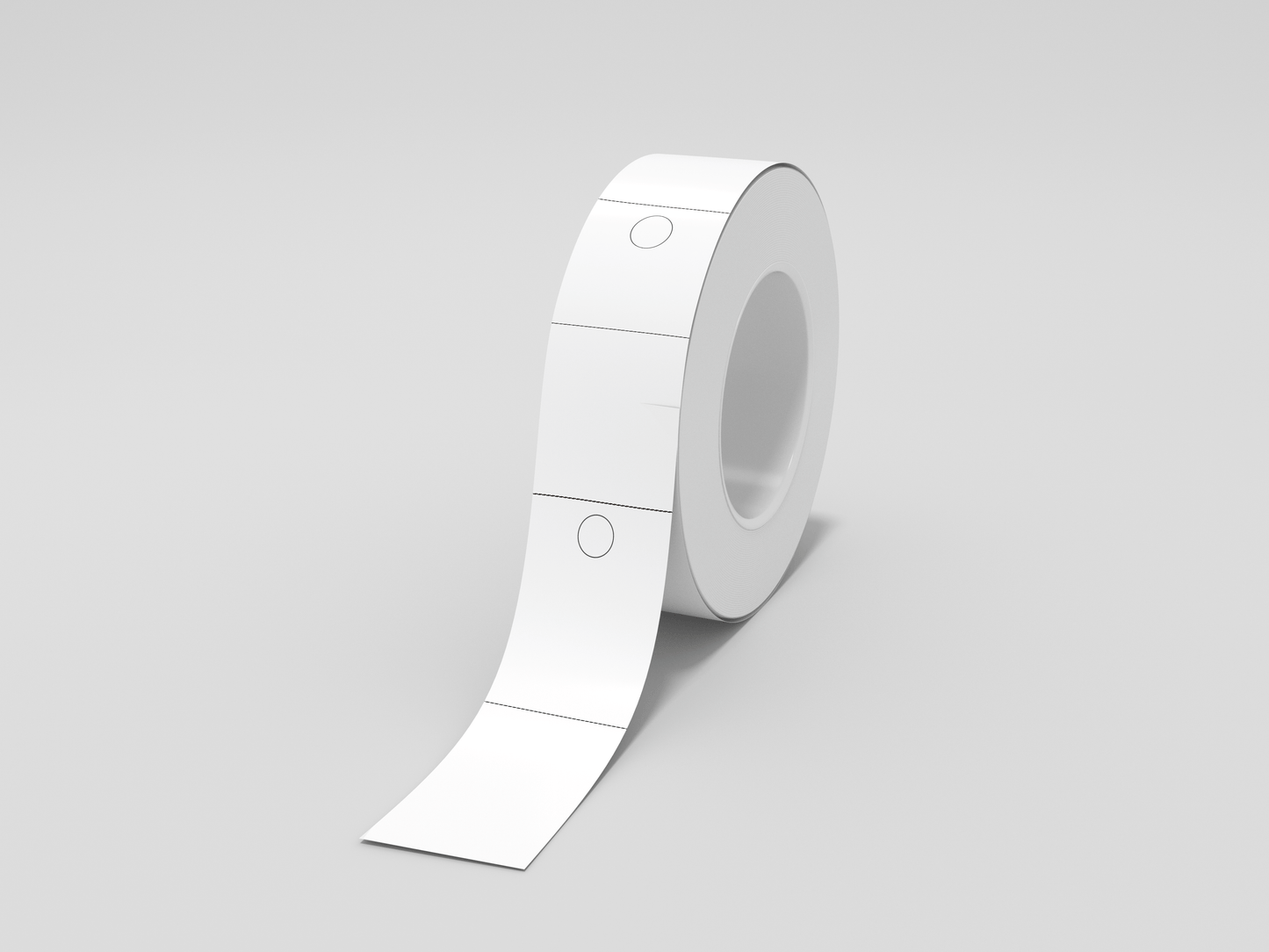2-Part Thermal Cloakroom Tickets in Roll Tickets JM Band® 1 White