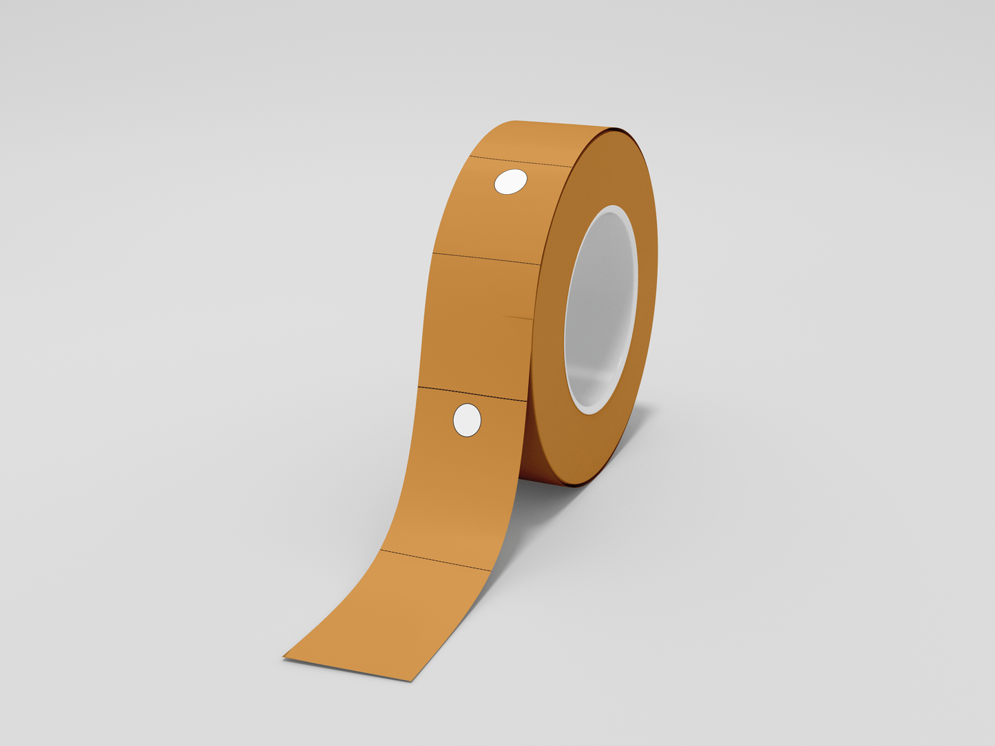 2-Part Thermal Cloakroom Tickets in Roll Tickets JM Band® 1 Orange