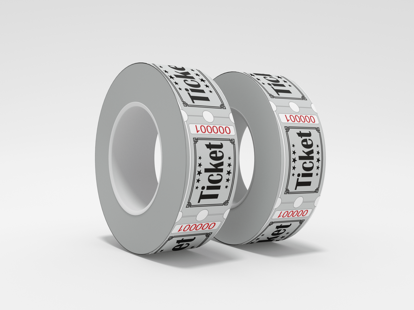 Admission Tickets Roll 1000 X 1 Tickets JM Band® 1 Gray