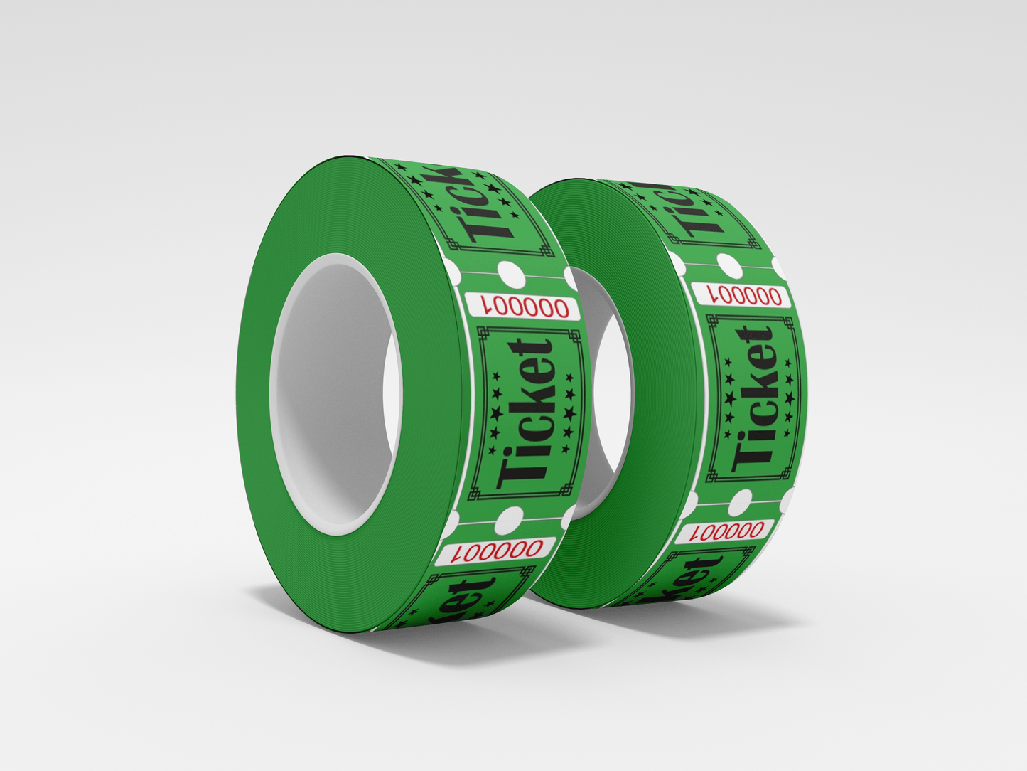 Admission Tickets Roll 1000 X 1 Tickets JM Band® 1 Green