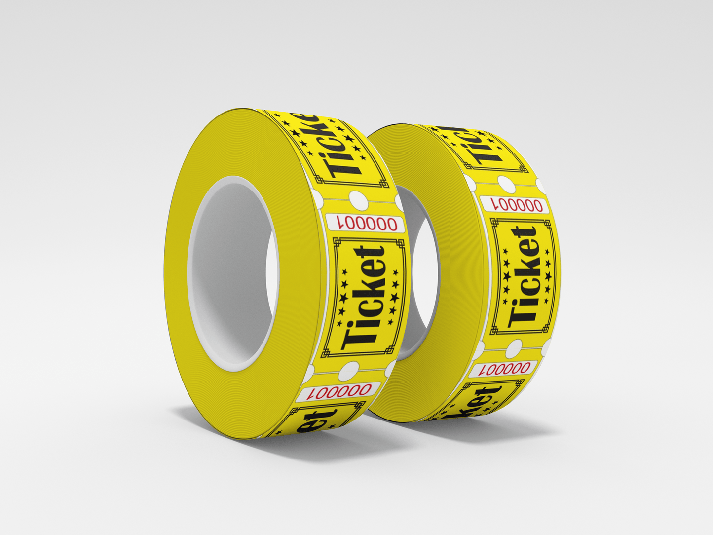 Admission Tickets Roll 1000 X 1 Tickets JM Band® 1 Yellow