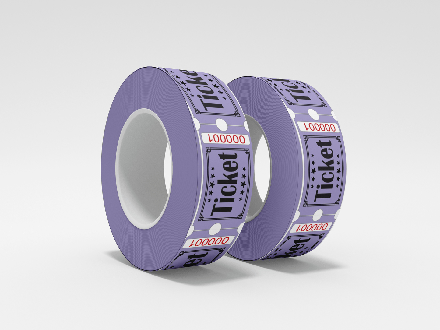 Admission Tickets Roll 1000 X 1 Tickets JM Band® 1 Purple