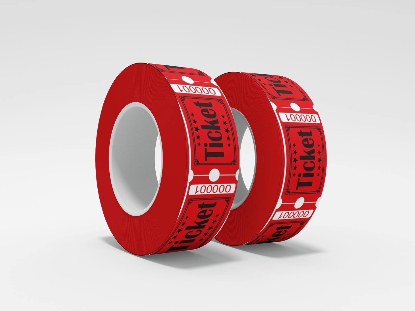 Admission Tickets Roll 1000 X 1 Tickets JM Band® 1 Red