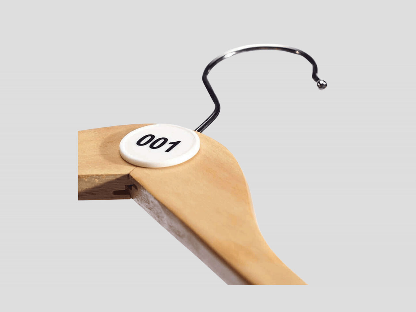 Self-Adhesive Plastic Cloakroom Numbers 100 Pcs Accessories JM Band EU