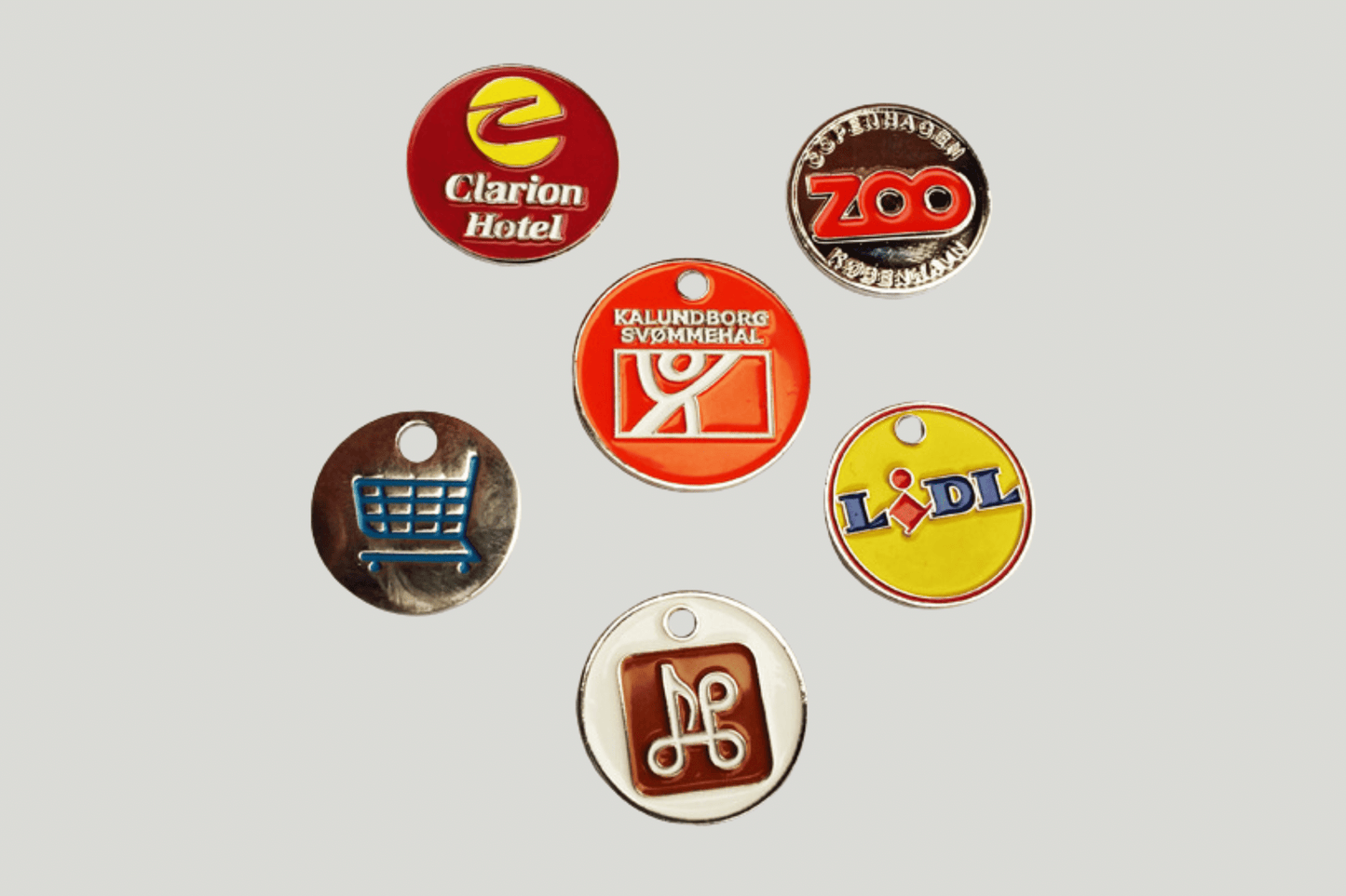 Metal Trolley Coins Tokens JM Band®