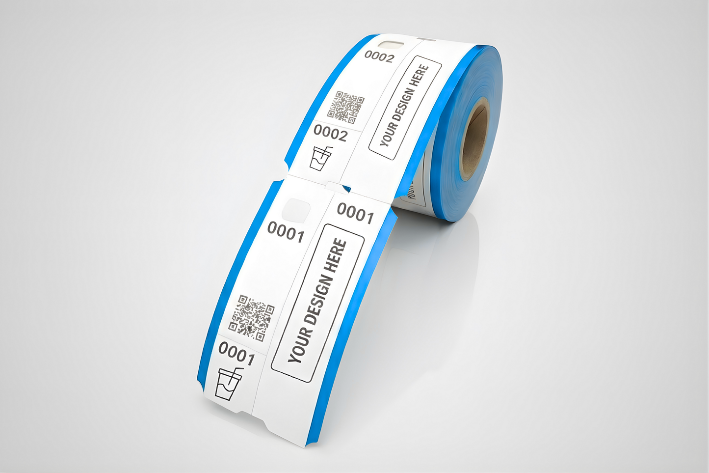 Billetes de guardarropa de 3 partes con impresión - Consultar