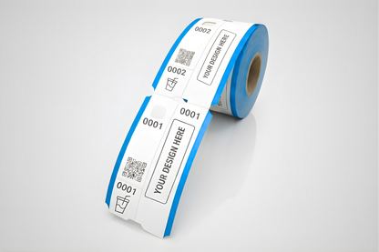 Billetes de guardarropa de 3 partes con impresión - Consultar