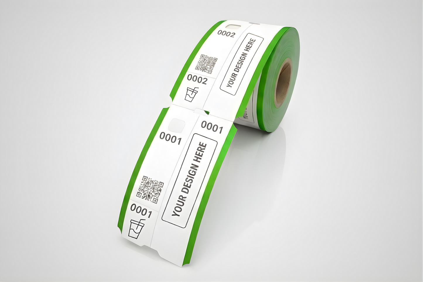 Billetes de guardarropa de 3 partes con impresión - Consultar