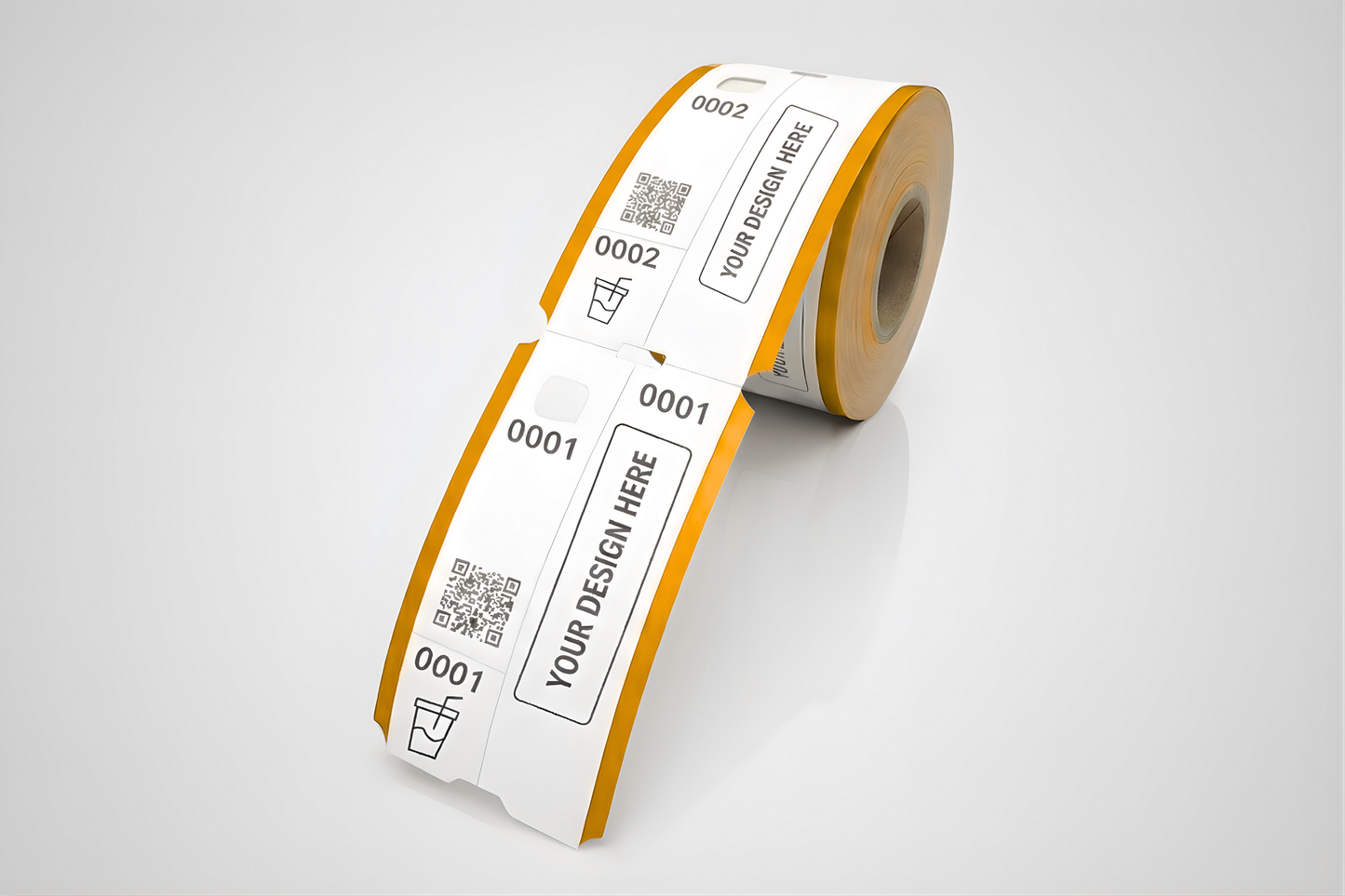 Billetes de guardarropa de 3 partes con impresión - Consultar