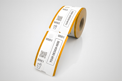 Billetes de guardarropa de 3 partes con impresión - Consultar