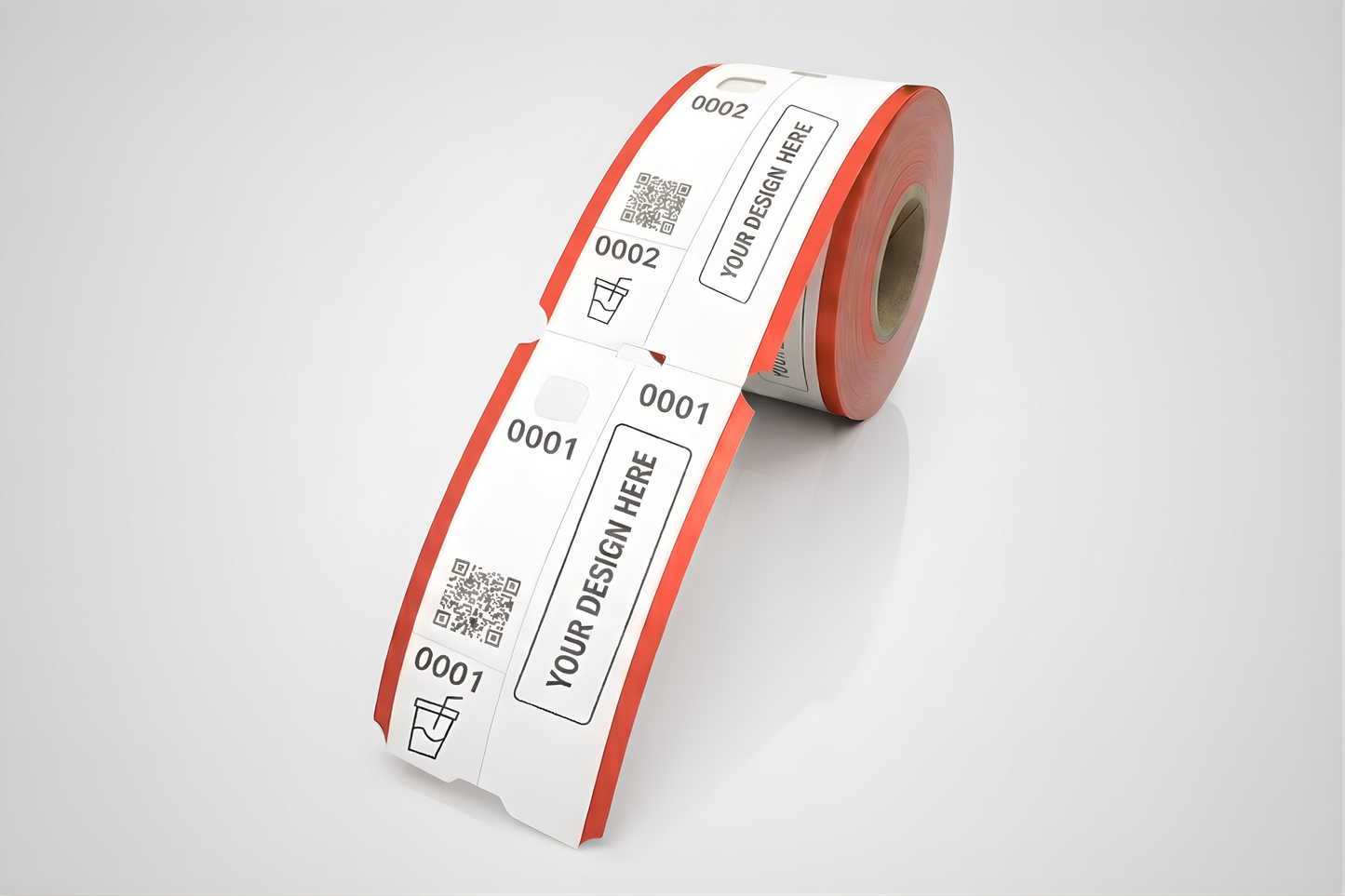 Billetes de guardarropa de 3 partes con impresión - Consultar