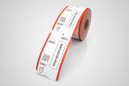 Billetes de guardarropa de 3 partes con impresión - Consultar