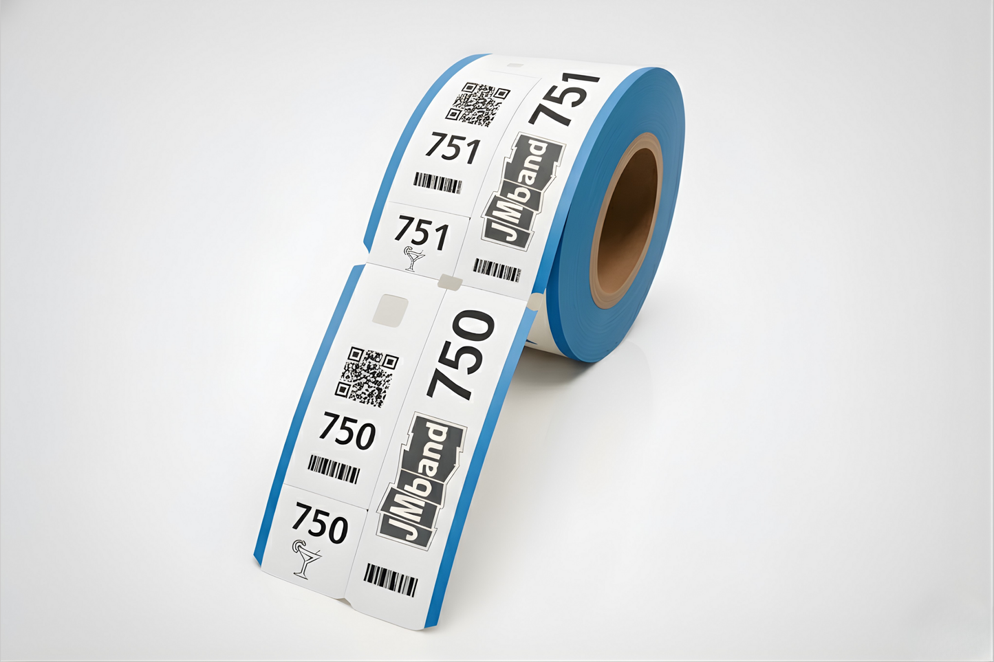 Billetes de guardarropa de 3 partes con impresión