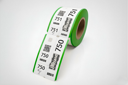 Billetes de guardarropa de 3 partes con impresión