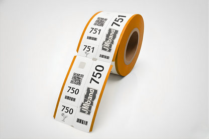 Billetes de guardarropa de 3 partes con impresión