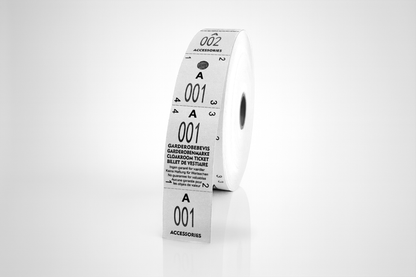 Boletos de Guardarropa 3-Partes (500 unid.)