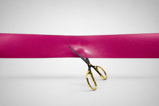 Cintas de Inauguración de Colores sin Estampado