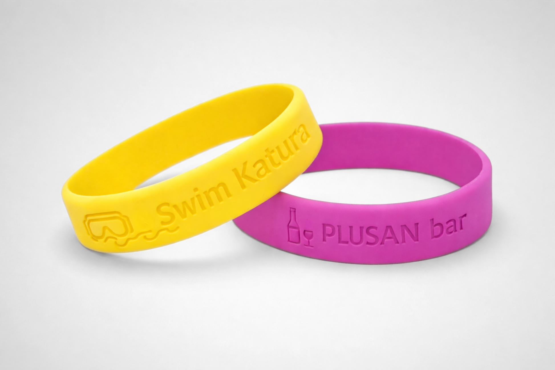 Pulseras de silicona grabadas en relieve Pulseras de silicona JM Band®