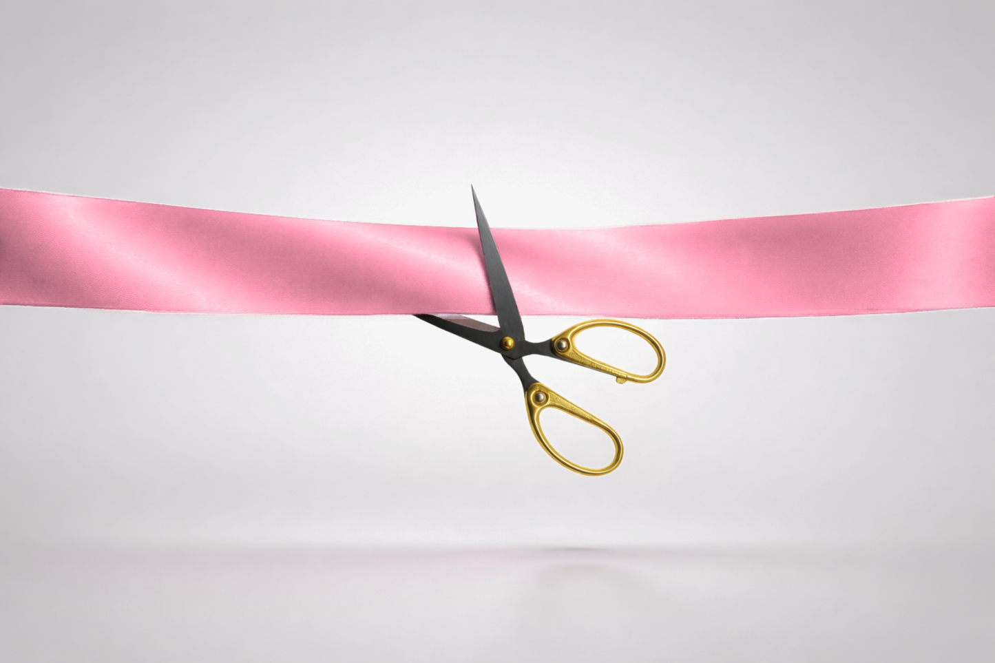 Cinta d'inauguració de setí ECO rosa sense estampat de JM Band®.