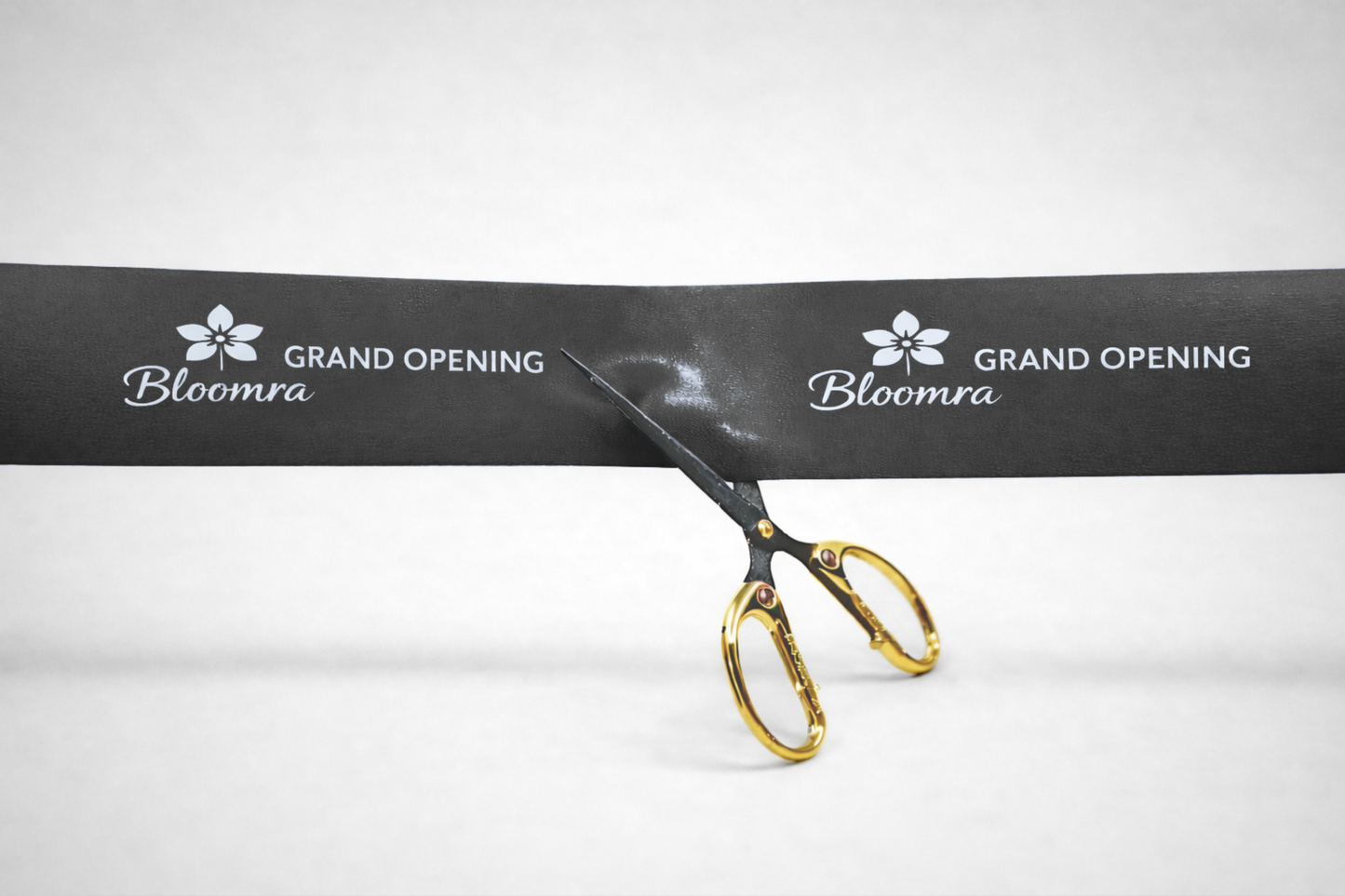 Cinta d'inauguració amb estampat