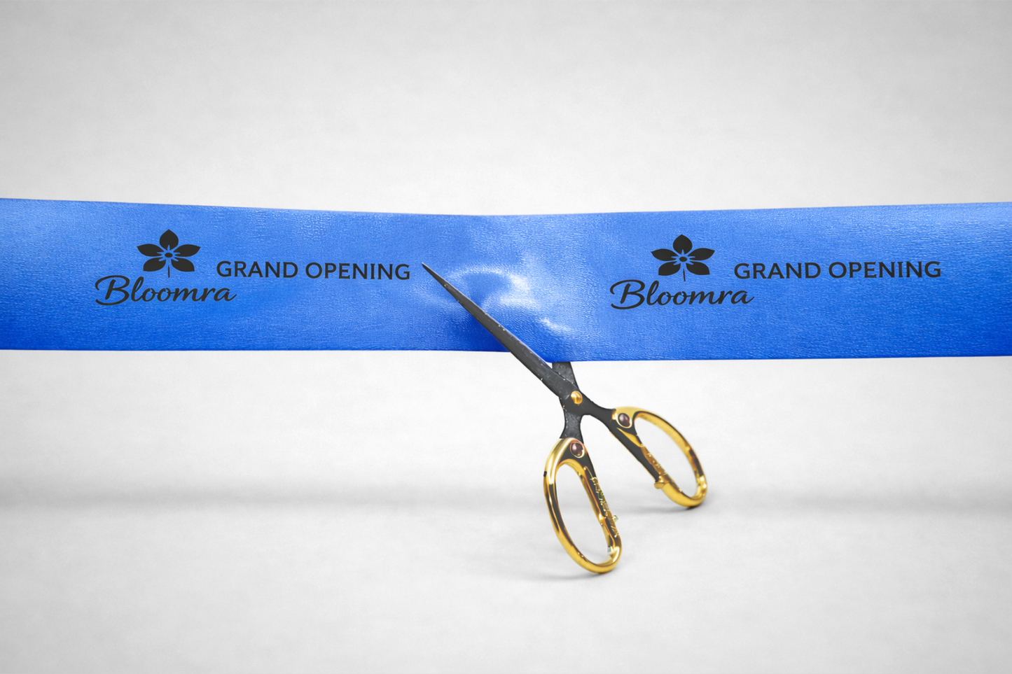 Cinta d'inauguració amb estampat