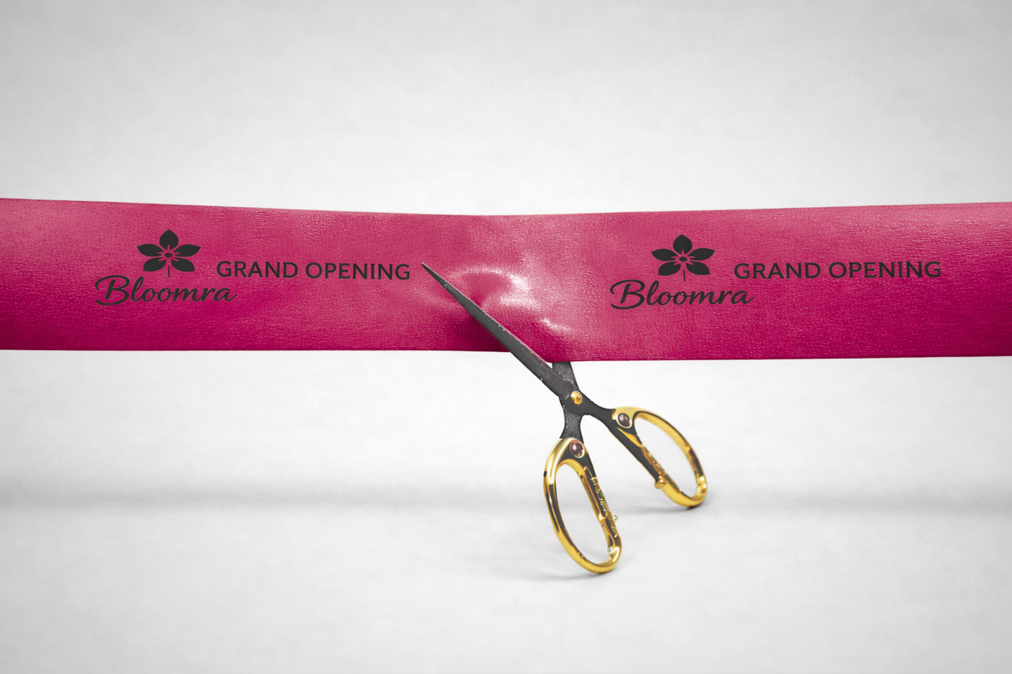 Cinta d'inauguració amb estampat