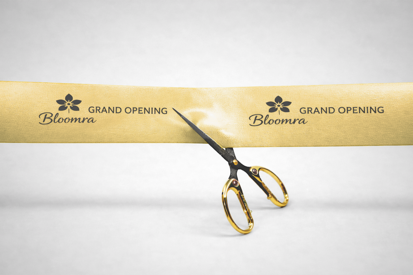 Cinta d'inauguració amb estampat