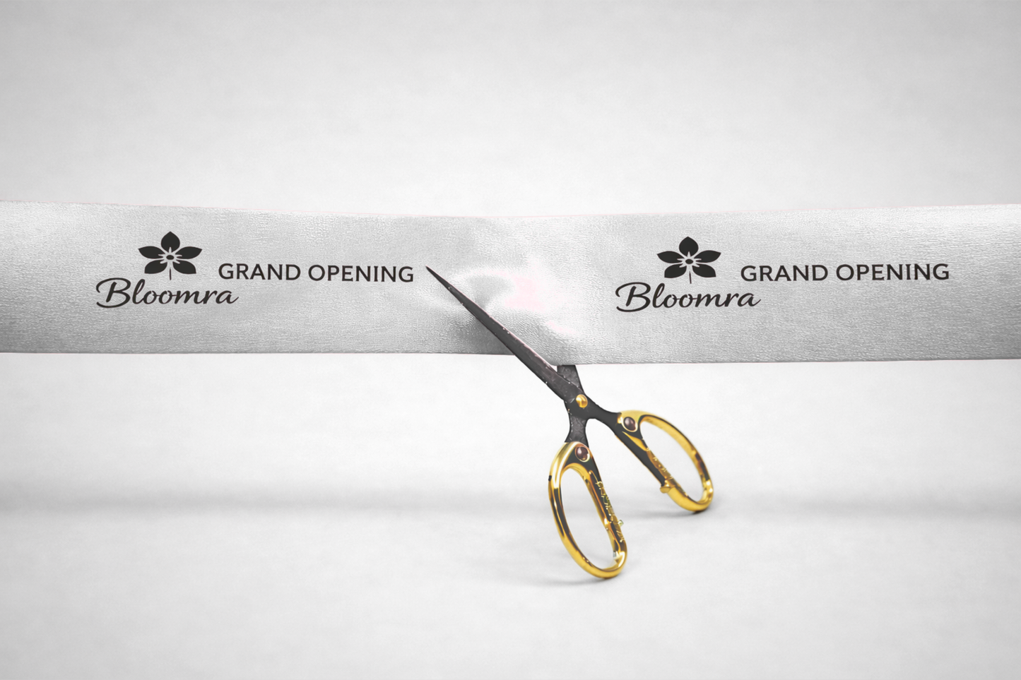 Cinta d'inauguració amb estampat