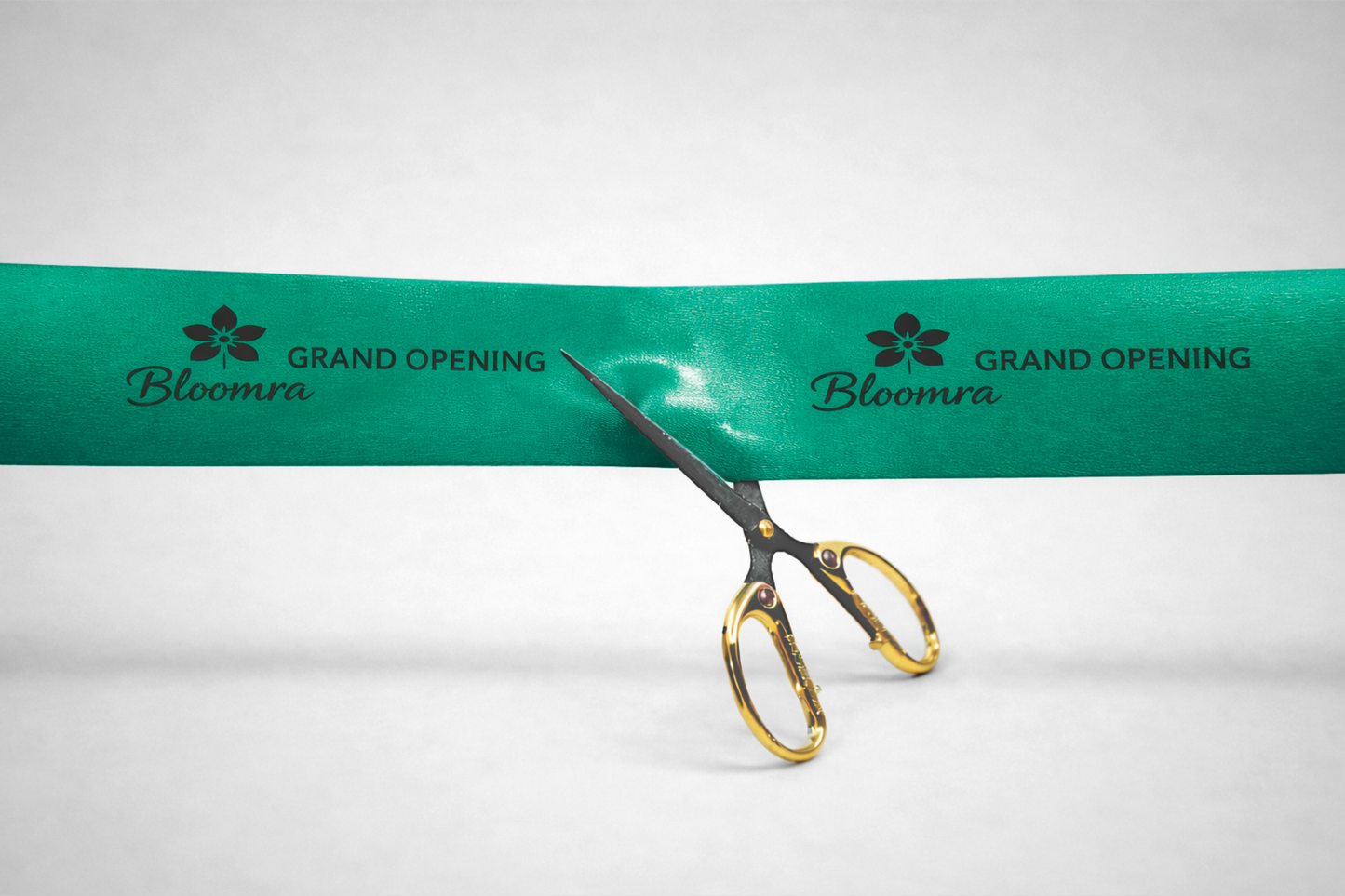 Cinta d'inauguració amb estampat