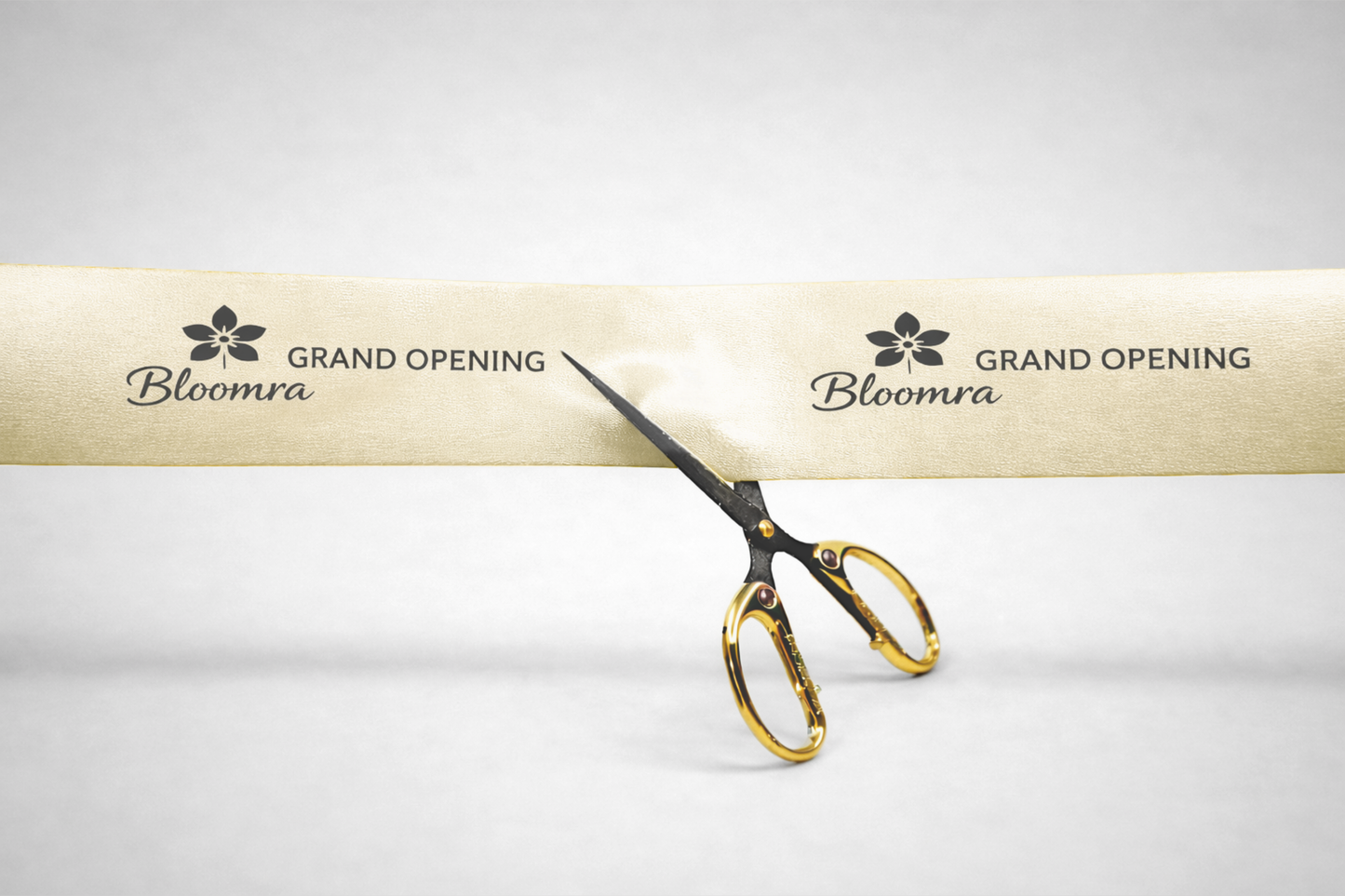 Cinta d'inauguració amb estampat