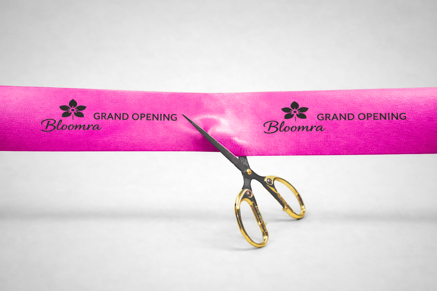 Cinta d'inauguració amb estampat