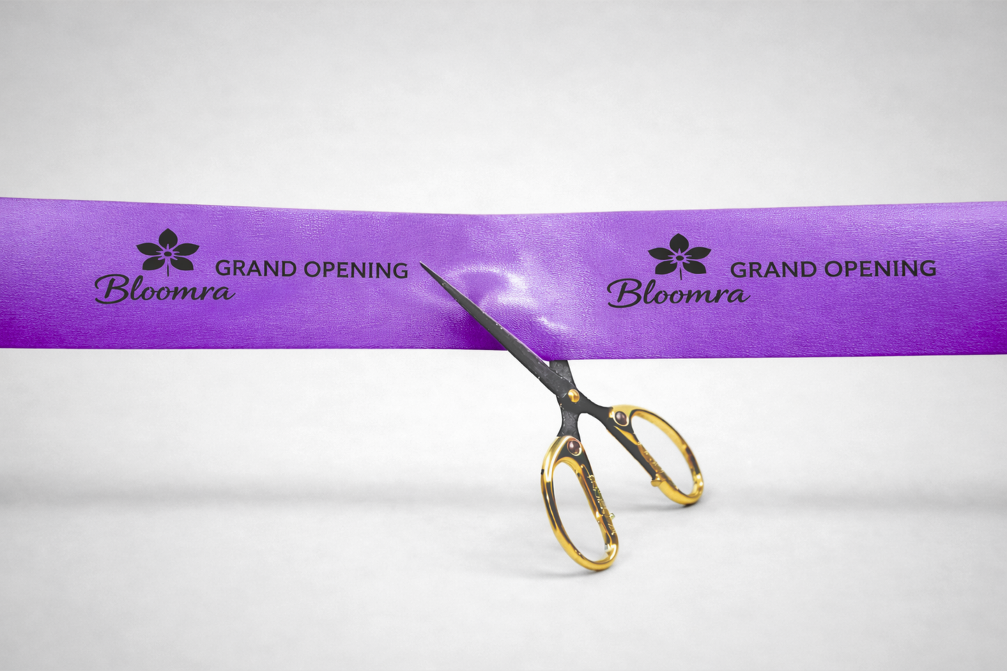 Cinta d'inauguració amb estampat