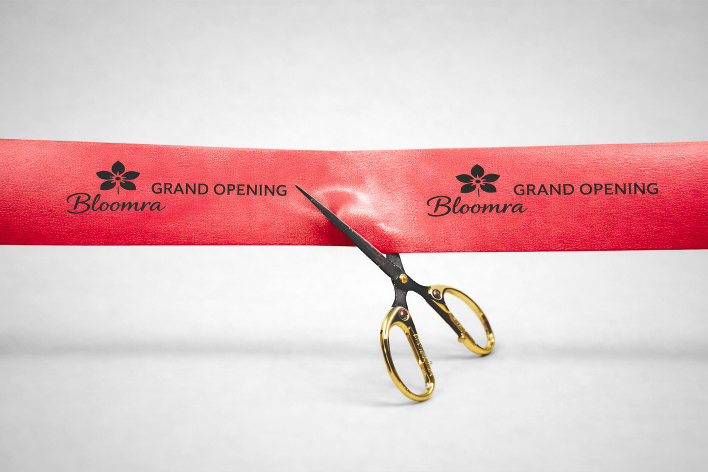 Cinta d'inauguració amb estampat