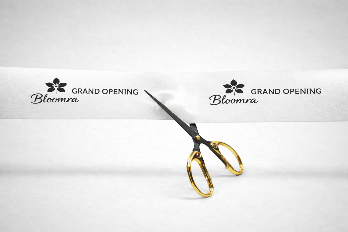 Cinta d'inauguració amb estampat