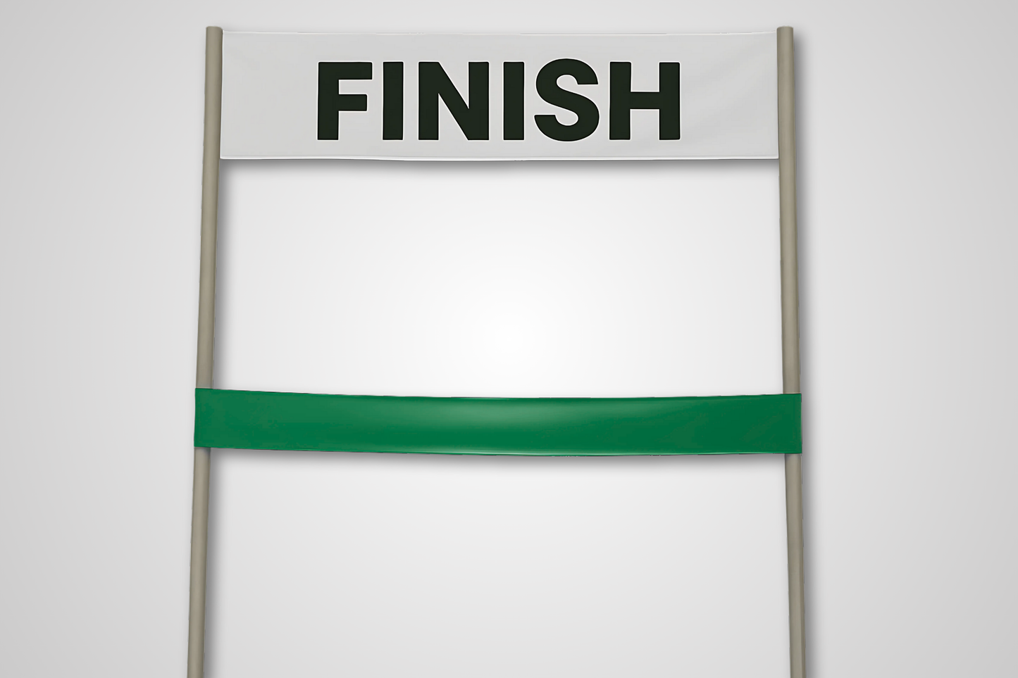 A photo of Finish Line Ribbon without Print from JM Band®. Purchase ribbon in Red here.