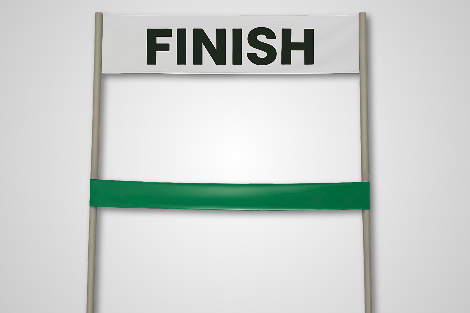 A photo of Finish Line Ribbon without Print from JM Band®. Purchase ribbon in Red here.