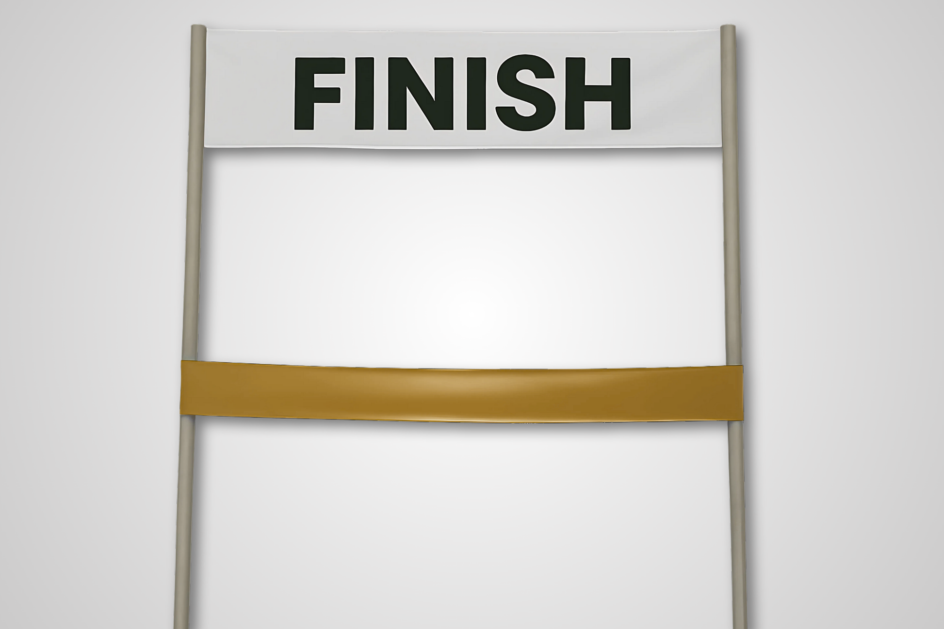A photo of Finish Line Ribbon without Print from JM Band®. Purchase ribbon in Ivory here.