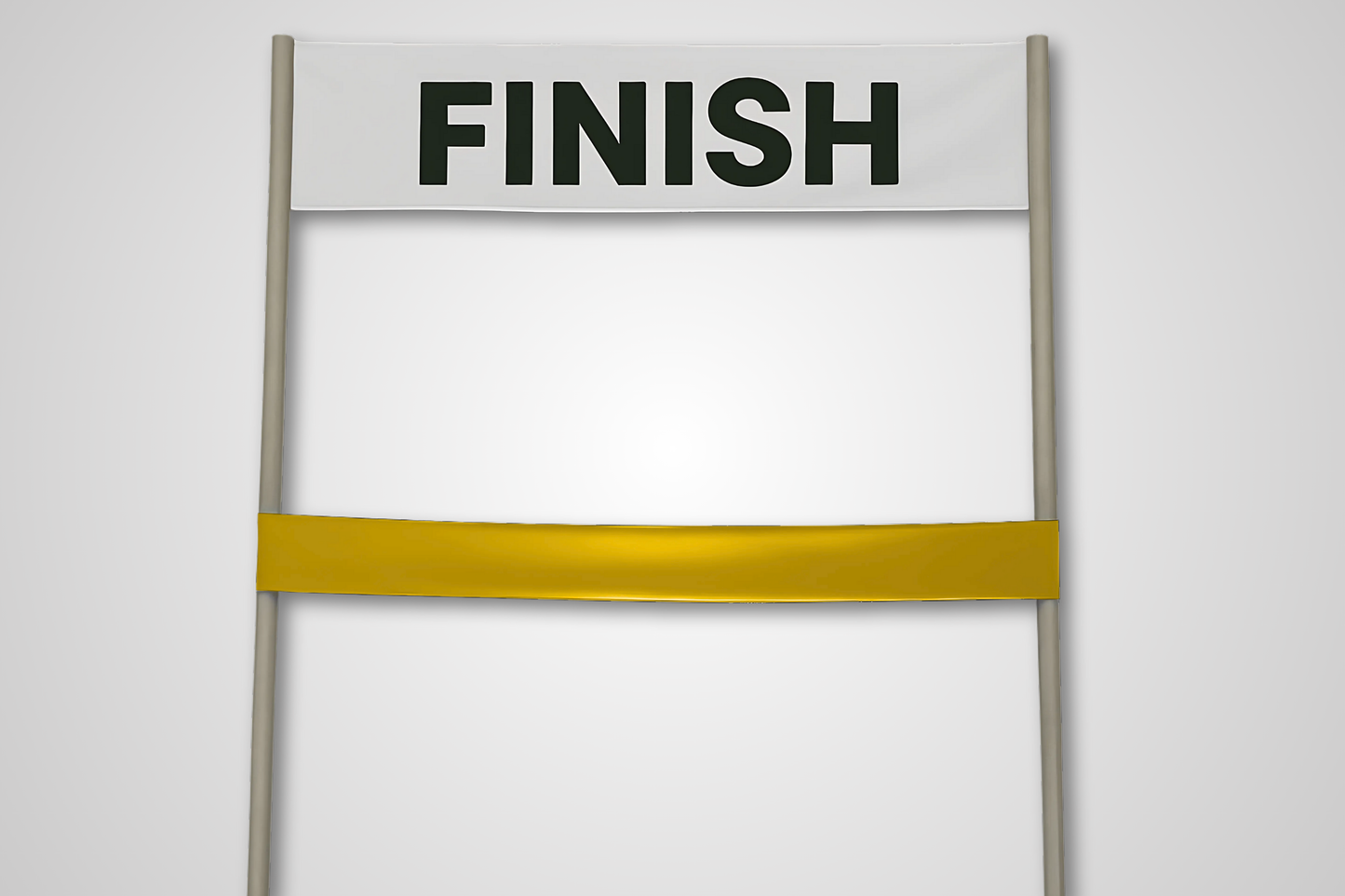 A photo of Finish Line Ribbon without Print from JM Band®. Purchase ribbon in Black here.