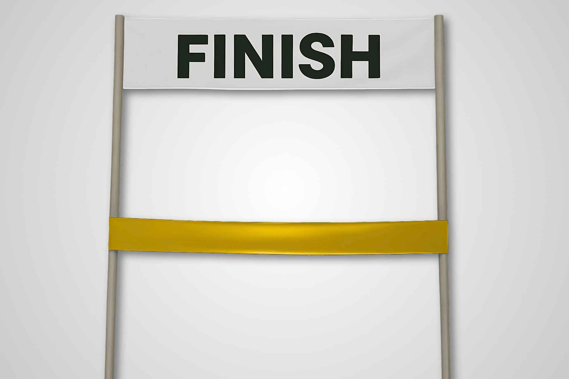 A photo of Finish Line Ribbon without Print from JM Band®. Purchase ribbon in Black here.