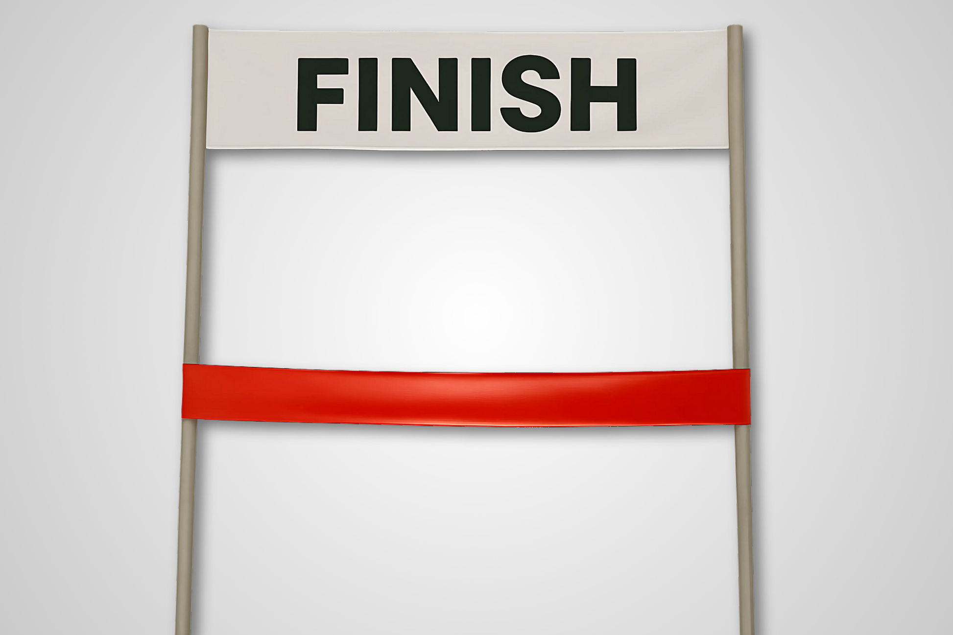 A photo of Finish Line Ribbon without Print from JM Band®. Purchase ribbon in Green here.