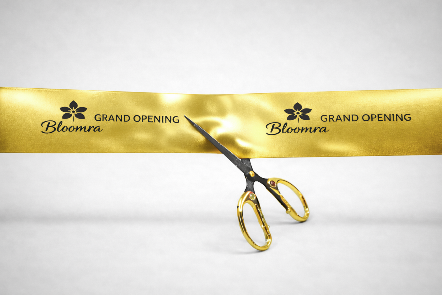 Cinta d'inauguració amb estampat