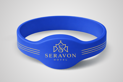 Pulsera de silicona NFC con estampado de JM Band®.