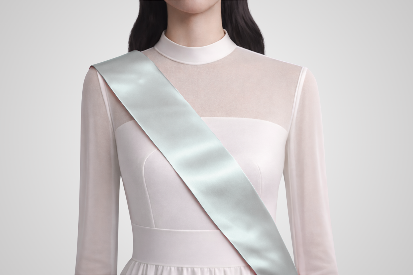 Cinta de comanda de setí ECO gris sense estampat de JM Band®.
