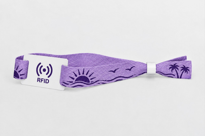 Pulseras RFID impresas de tela de bambú