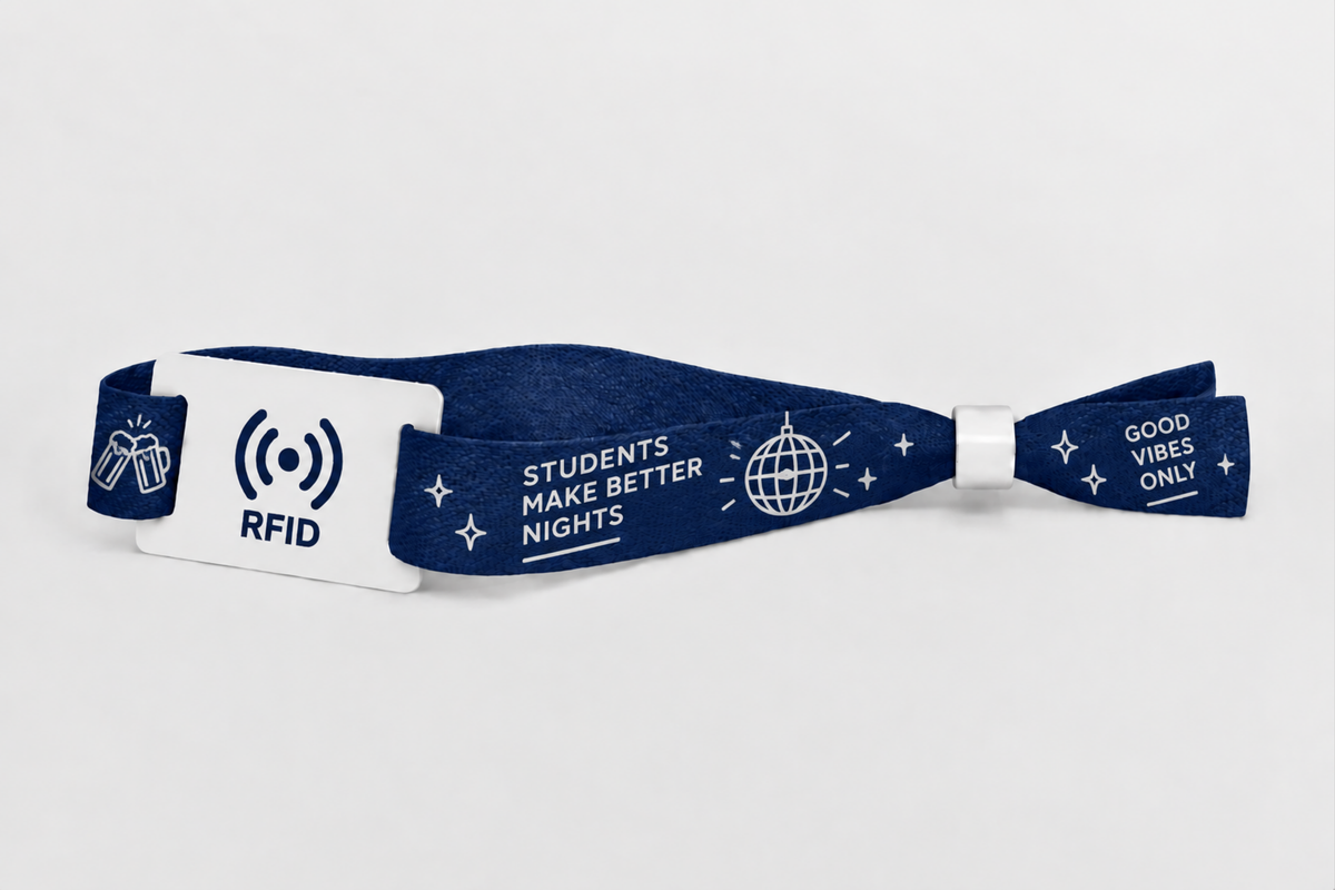Pulseras RFID impresas de tela de bambú